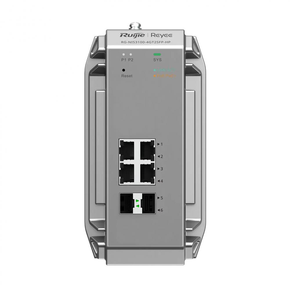 Ruijie Reyee RG-NIS2100-8GT2SFP-HP 10-Port Industrial PoE++ Switch