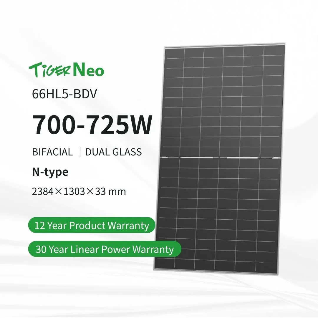 Jinko Tiger Neo N-Type 66HL5-BDV 725W Bifacial Dual Glass